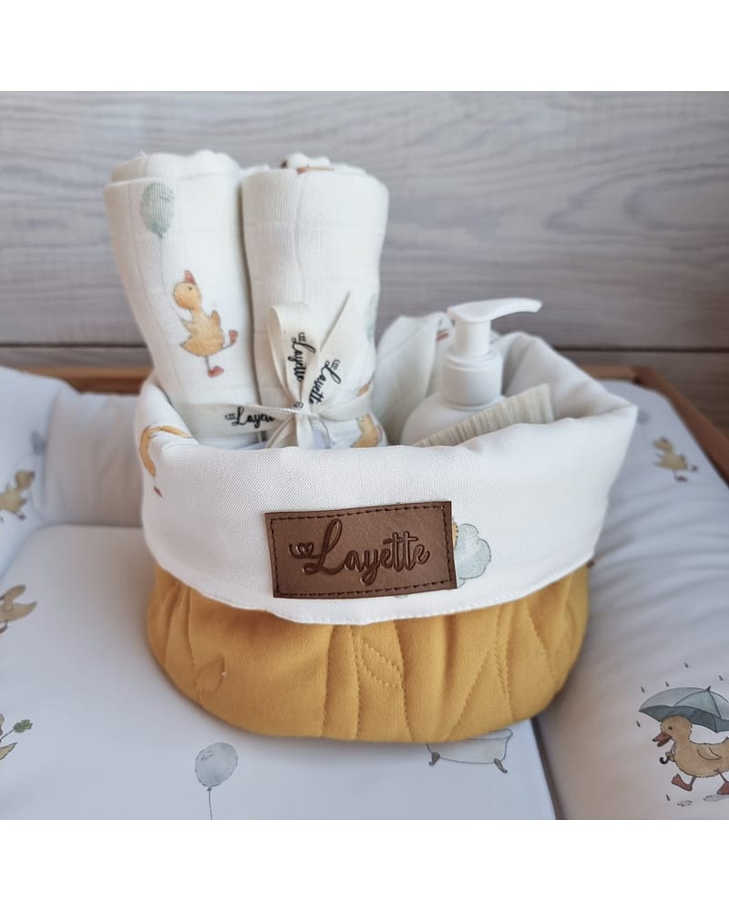 Oppbevaringskurv Quiltet - 100% Øko Bambus