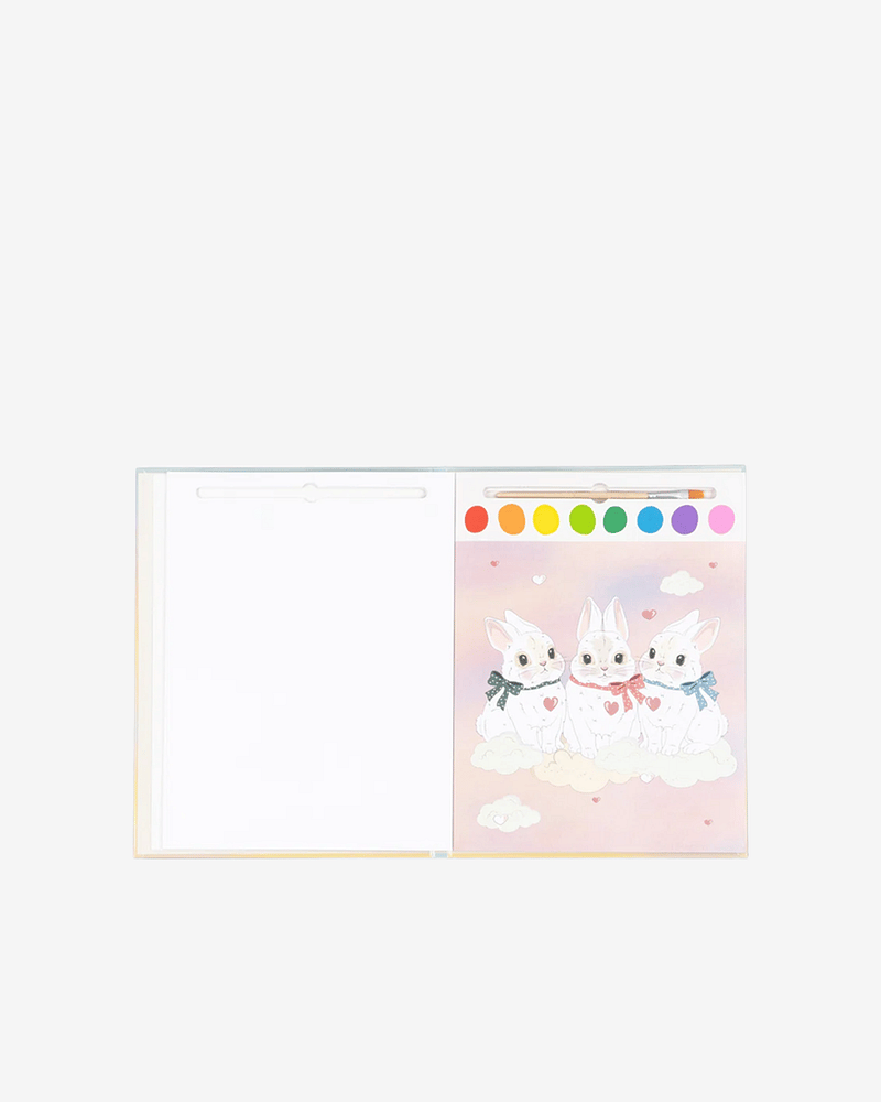 Vannmalebok Barn - Gjenbrukbar med Pensel | Rainbow Watercolor Book