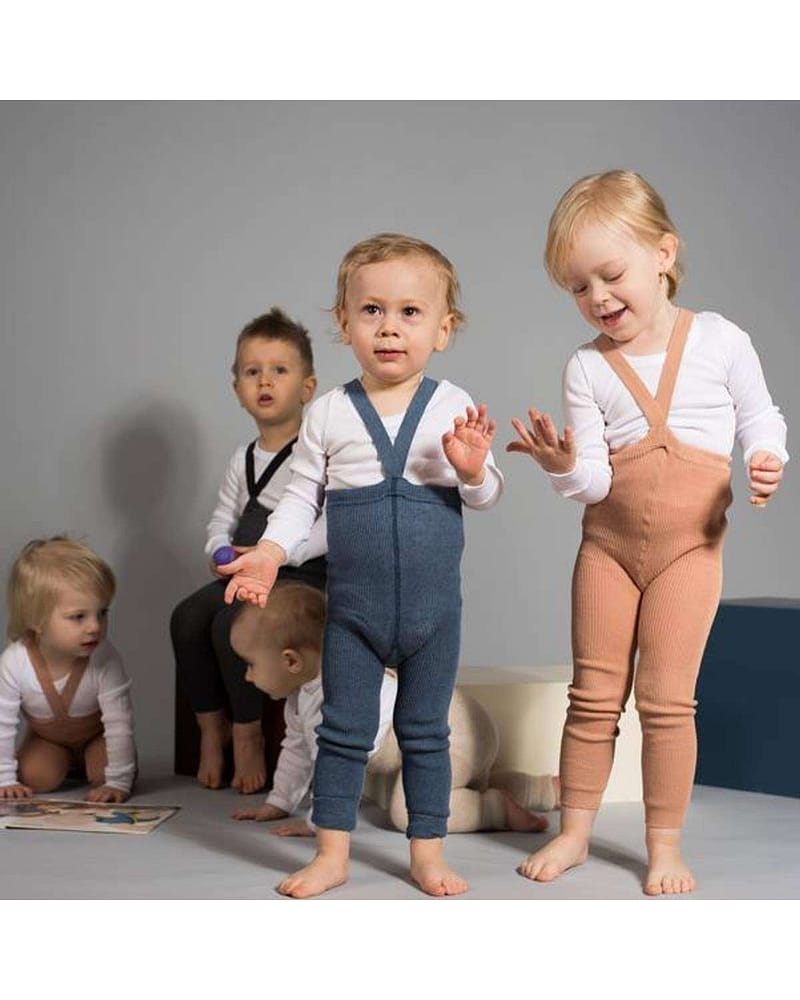 Strømpebukse Rib u/ føtter, m/ seler - Footless Tights