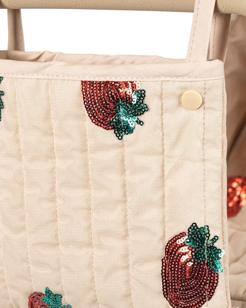 Dukkevogn m/ Vognbag & Glitrende Paljetter | Minnie Tulle Doll Pram