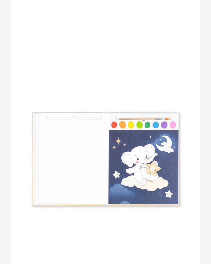 Vannmalebok Barn - Gjenbrukbar med Pensel | Rainbow Watercolor Book