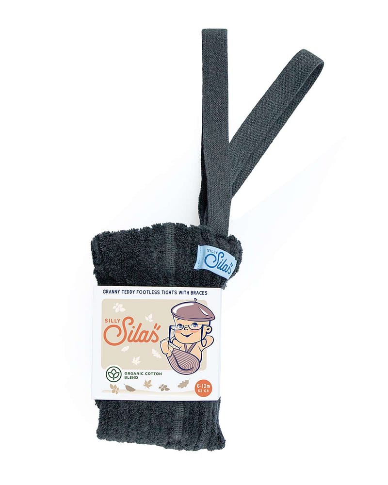 Strømpebukse Teddy Ribb - u/ fot, m/ seler | Granny Footless Tights