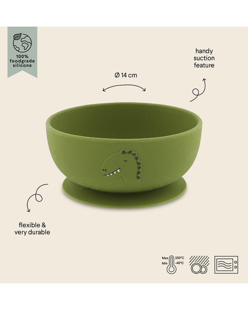 Skål med Sugekopp - Silikon | 600 ml