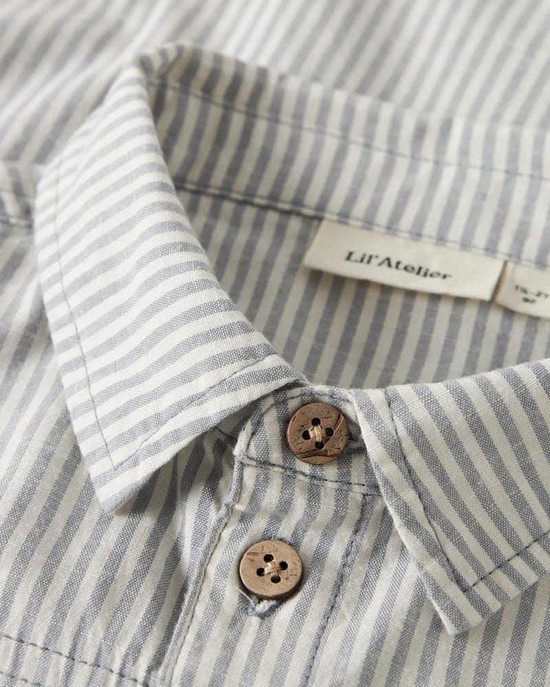 Skjorte Barn Barn - Øko Bomull, Viscose | NMMDARKO SS LOOSE SHIRT LIL