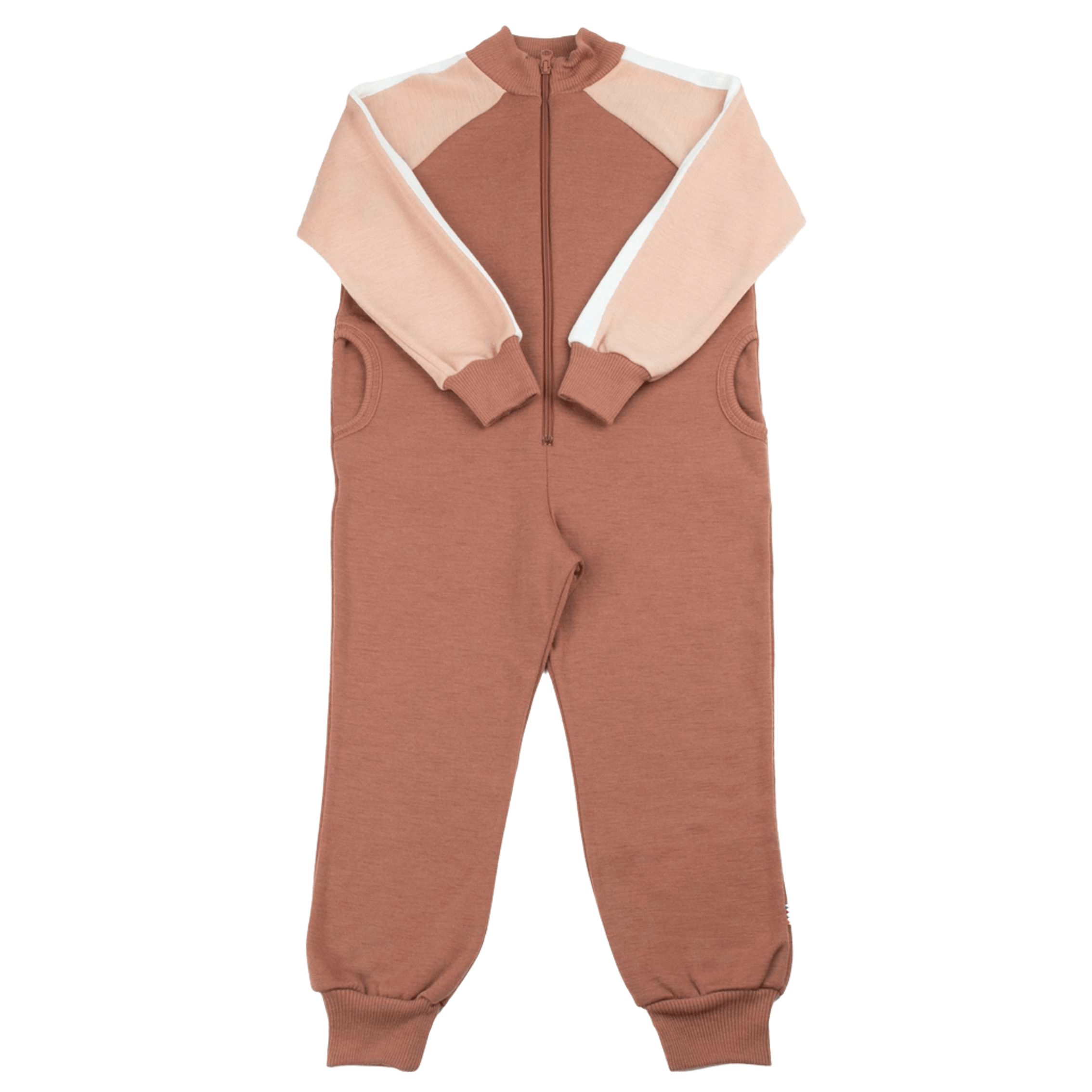 Ulldress i glatt ullfleece – Jumpsuit m/ Glidelås