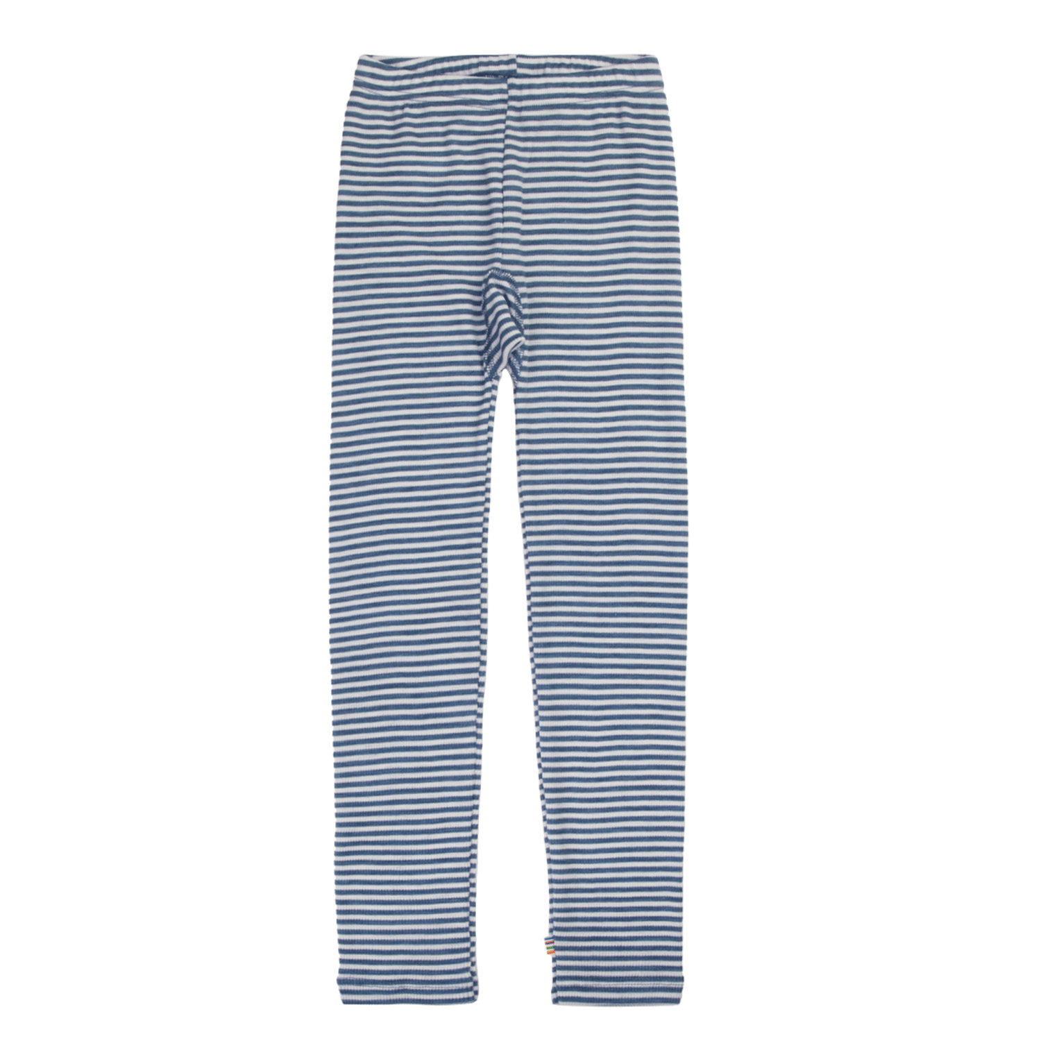 Leggings Ull – 85% Merino, 15% Silke | Basic, Blå Striper