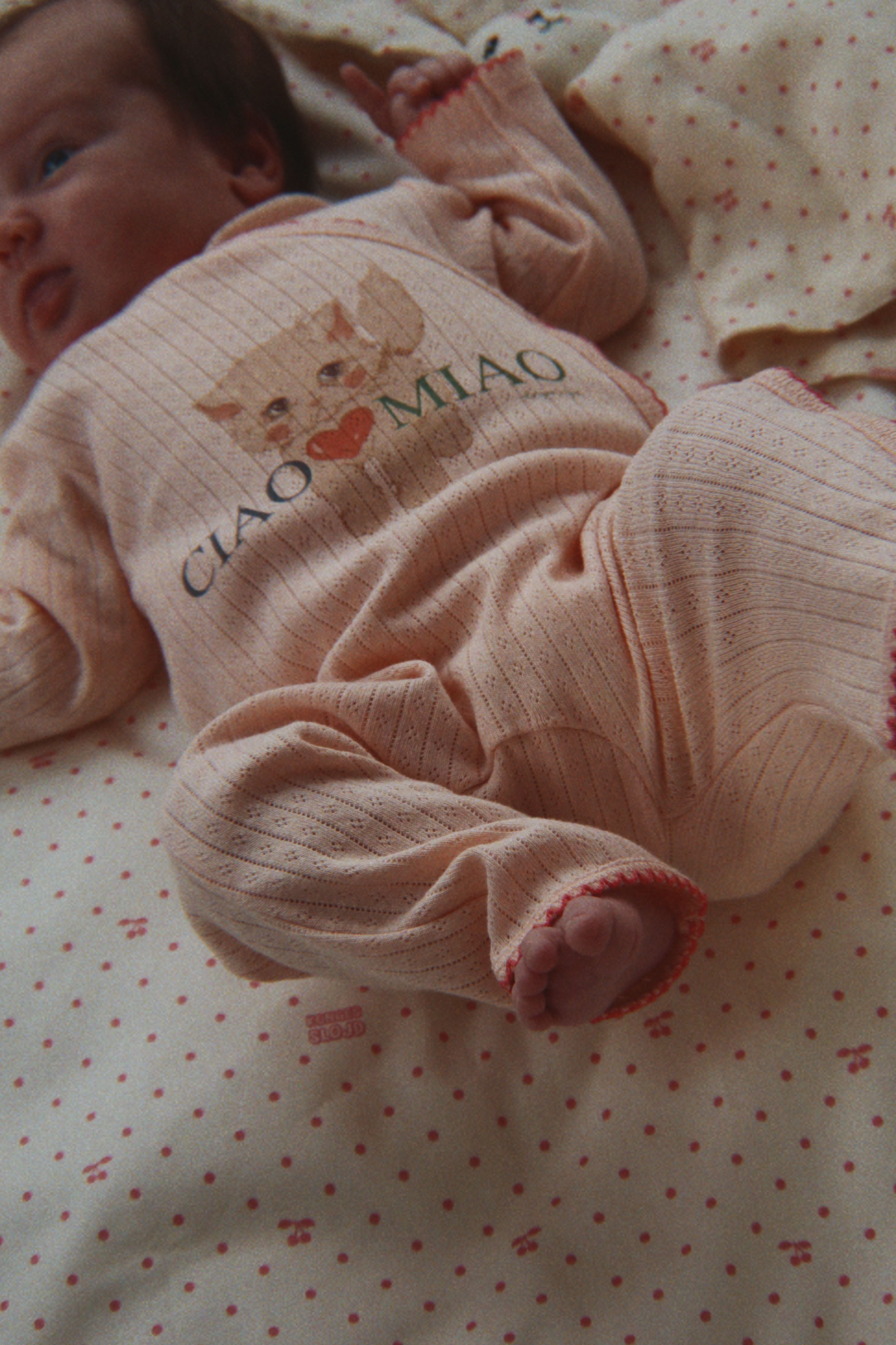 Heldress – 100% Øko Bomull, Pointelle | Minnie Onesie GOTS, Rosa - Pale Blush