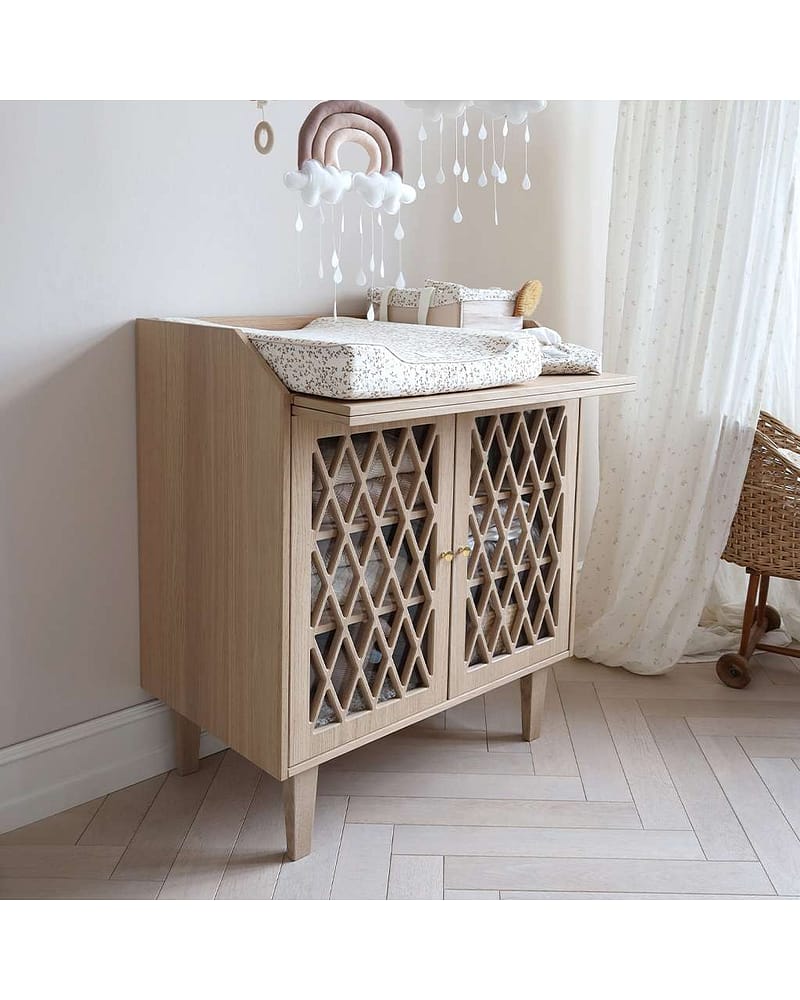 Oppbevaringskurv 2pk - Quilted - Økologisk