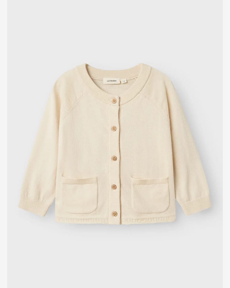 Cardigan i Ull - Turtledove Melange