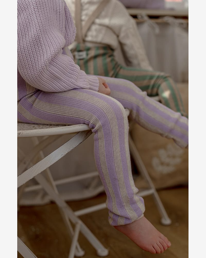 Strømpebukse Rib u/ føtter, m/ seler - Footless Tights