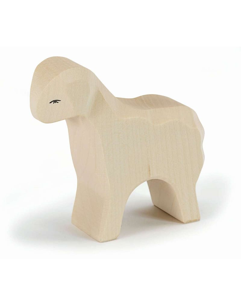 Sau Lekedyr - Håndlaget Trefigur | Bondegård Leke