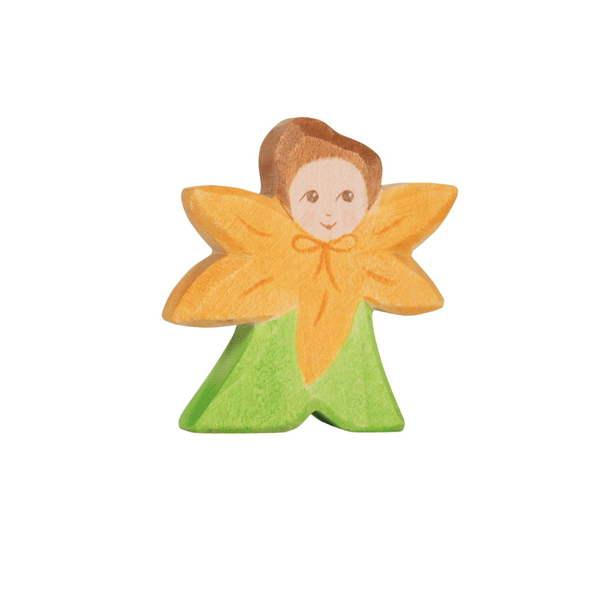 Blåmsterbarn – Håndlaget Trefigur | Flower Child Calendula