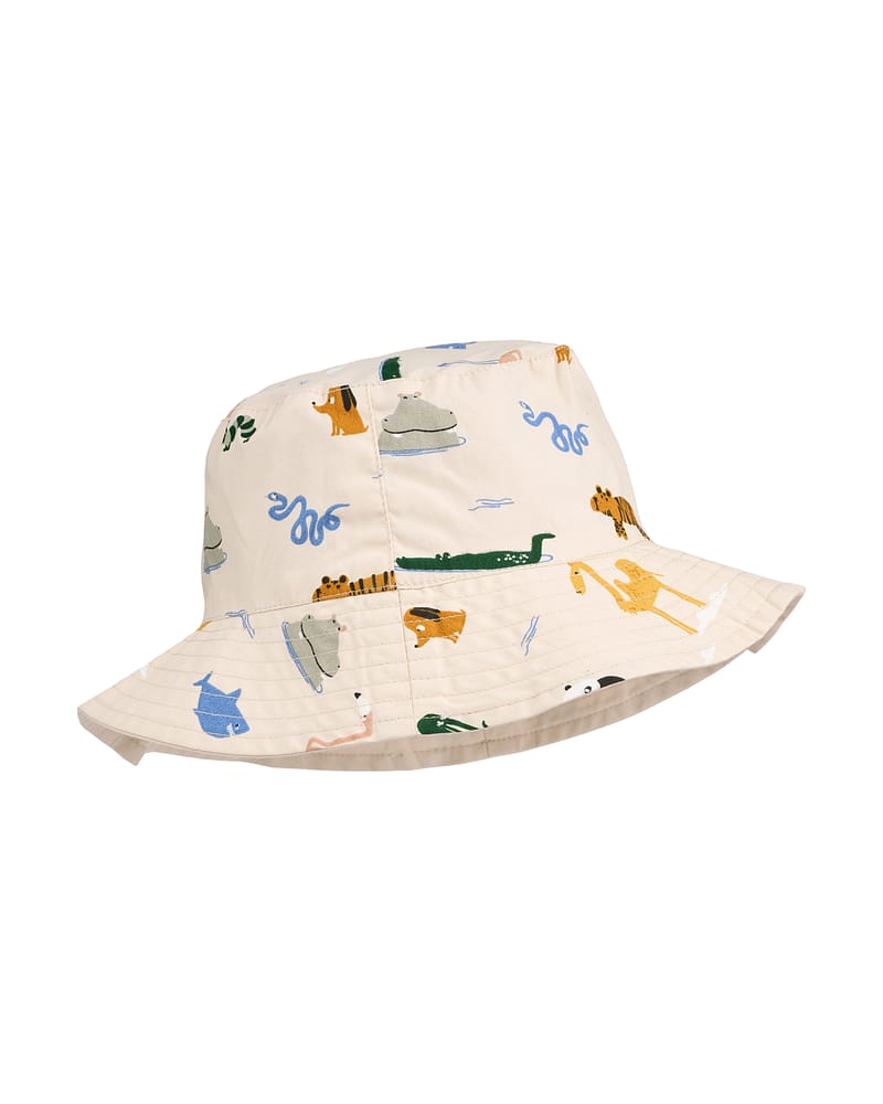 Bøttehatt med Bred Brem - Reversibel | Damon