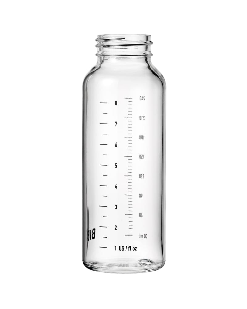 BIBS tåteflaske – Ekstra Glassflaske 240ml