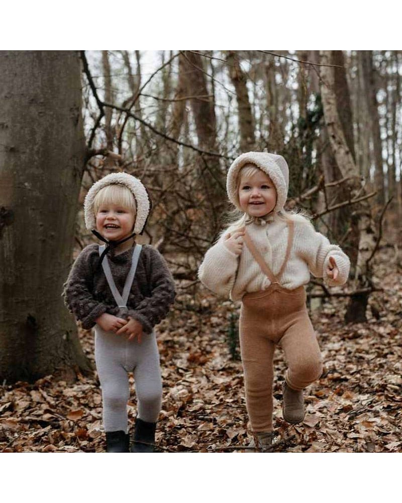 Strømpebukse Teddy m/ seler - Footed Tights - Warmy