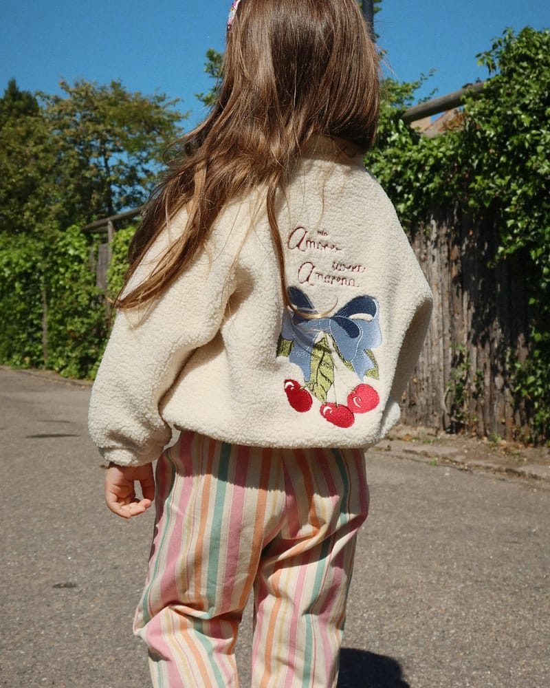 Stripete Bukse Barn - Øko bomull | Frankie Pants Gots