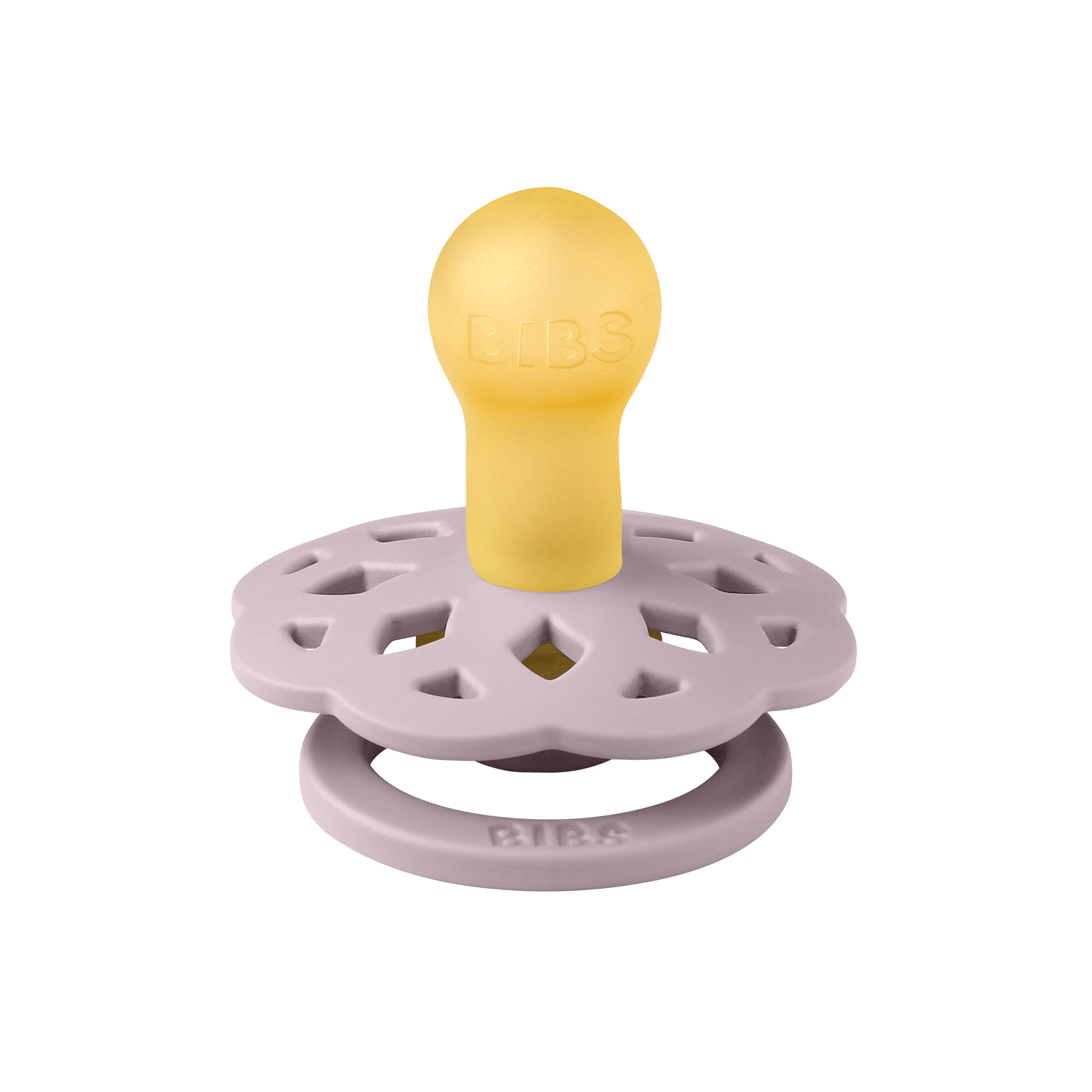 BIBS Boheme Smokk – Naturgummi Dusty Lilac Str 1: 0-6 mnd