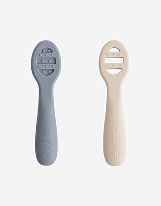 Babyskje 2pk - Silikon | First Feeding Baby Spoons