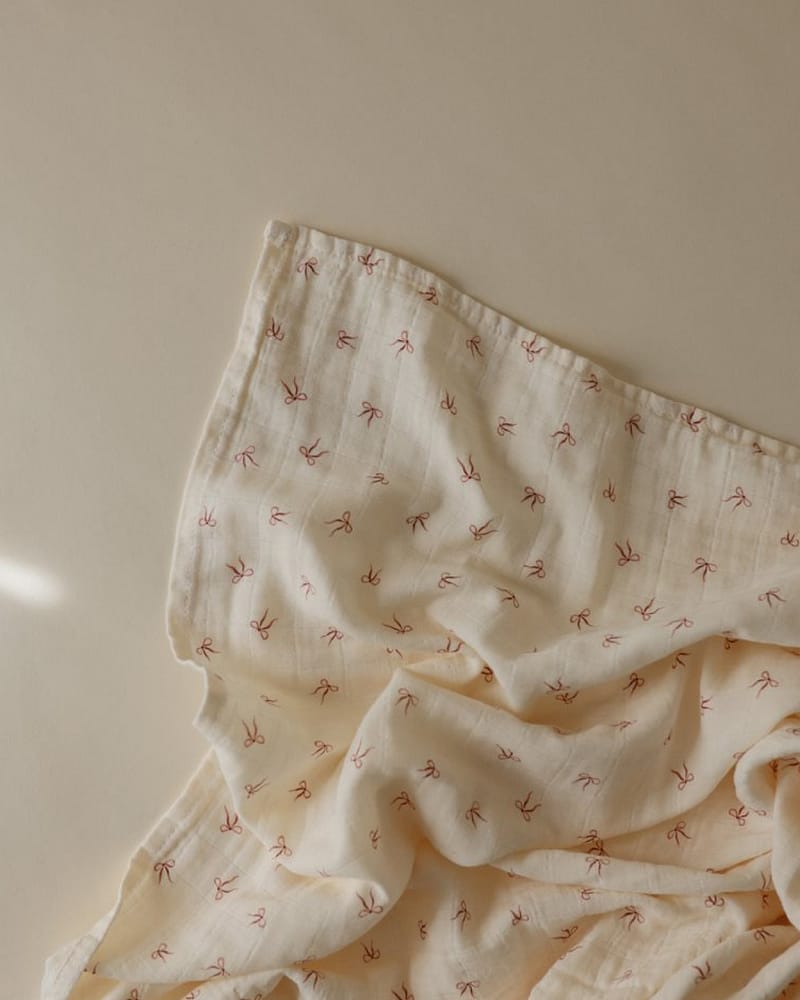 Swaddle Teppe - 100% Økologisk Musselin | 120x120cm