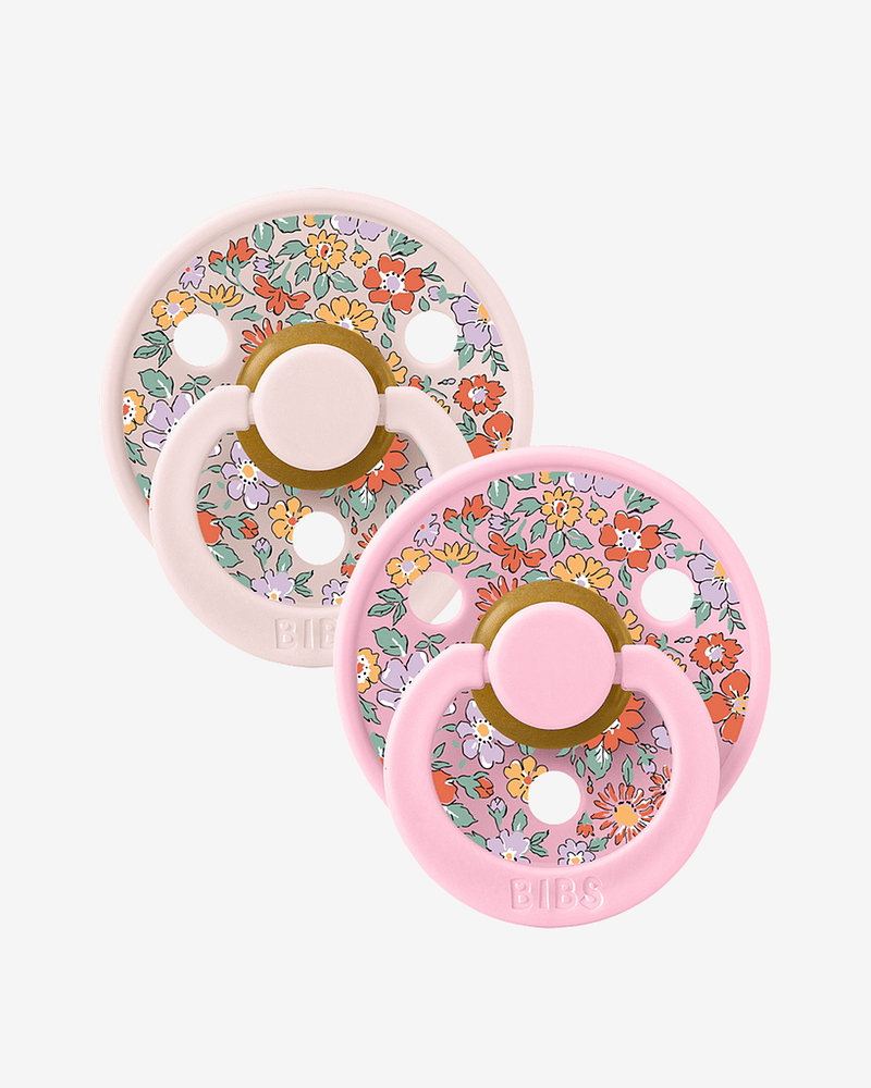 BIBS x Liberty Smokk 2pk, Round - Rund, Naturgummi