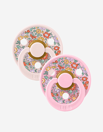 BIBS x Liberty Smokk 2pk, Round - Rund, Naturgummi