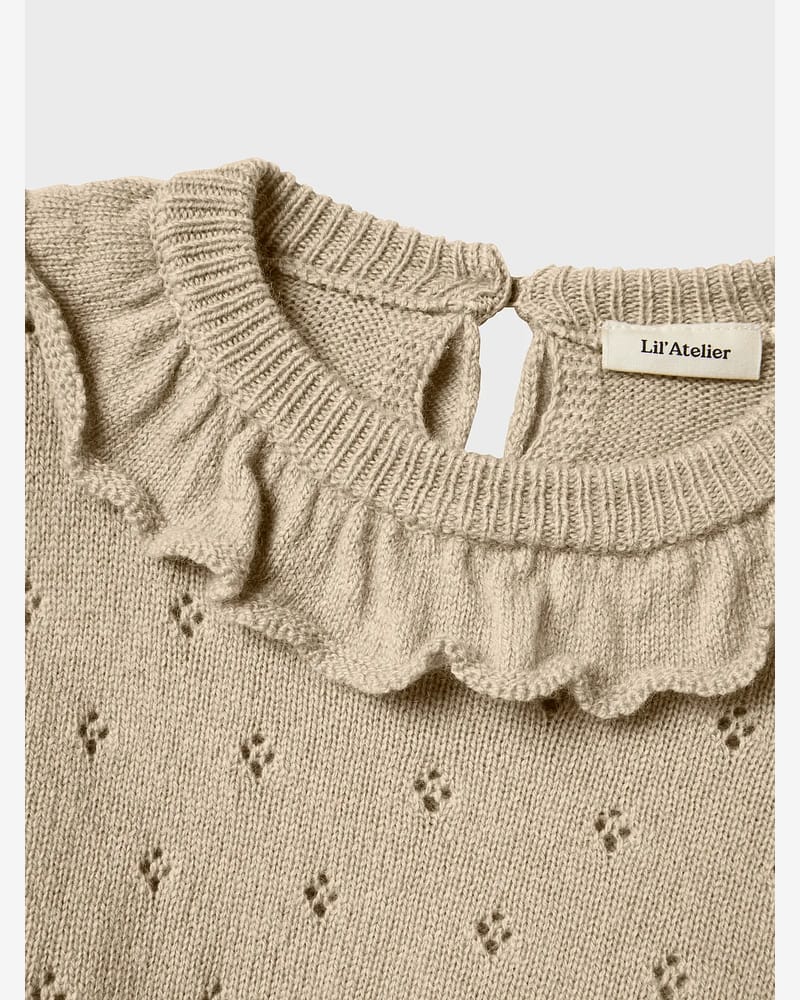 Genser m/ Krage Barn - Strikket, 95% Merino