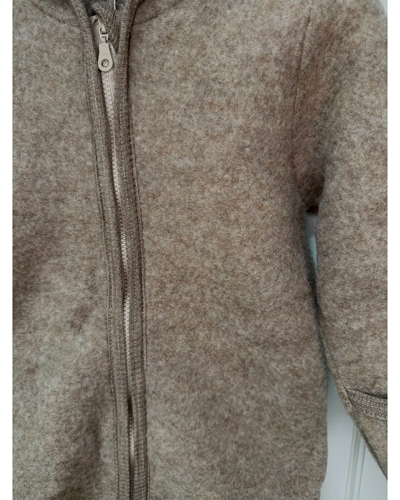 Ulldress i ullfleece - Varm, 100% Merino | Pram Suit Ears Wool Fleece