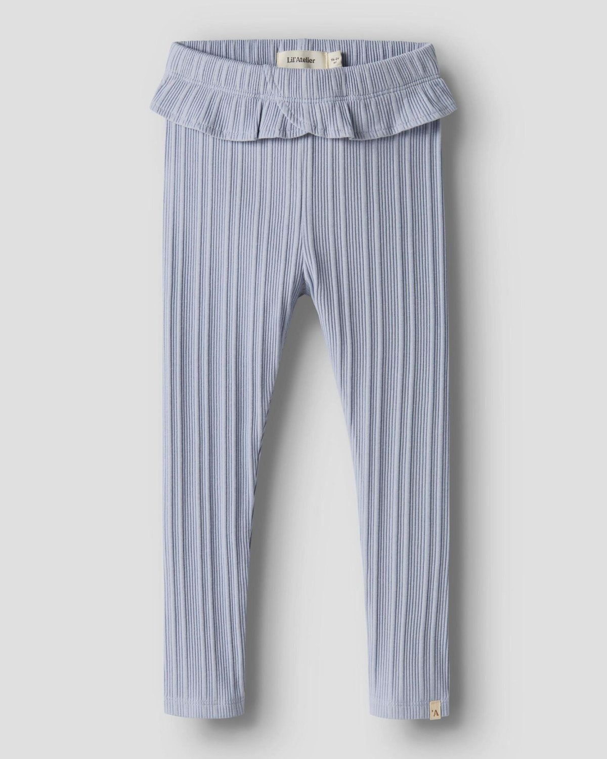 Leggings Barn – Ribb, Øko TENCEL | NMFTANSY SLIM LEGGINGS LIL, Blå - Zen Blue