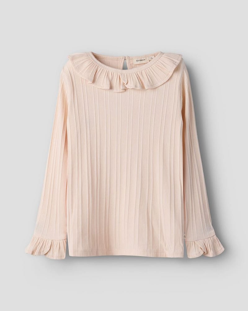 Trøye Langermet M/ Volanger - Øko TENCEL | NMFTANSY LS SLIM TOP LIL