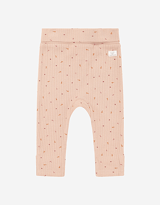 Leggings Baby m/ dobbelt liv & trylleføtter - Øko Bomull | Luca Letter Aop