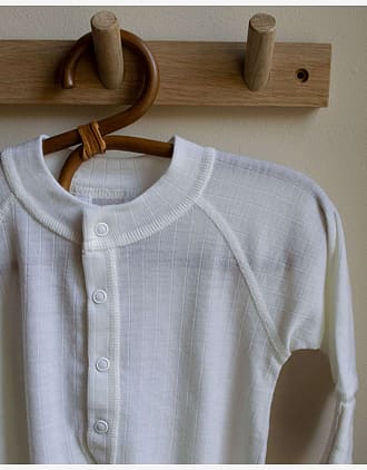 Nattpose / Babypysj i ull - 100% Merino - Rib - Basic (0-3mnd)