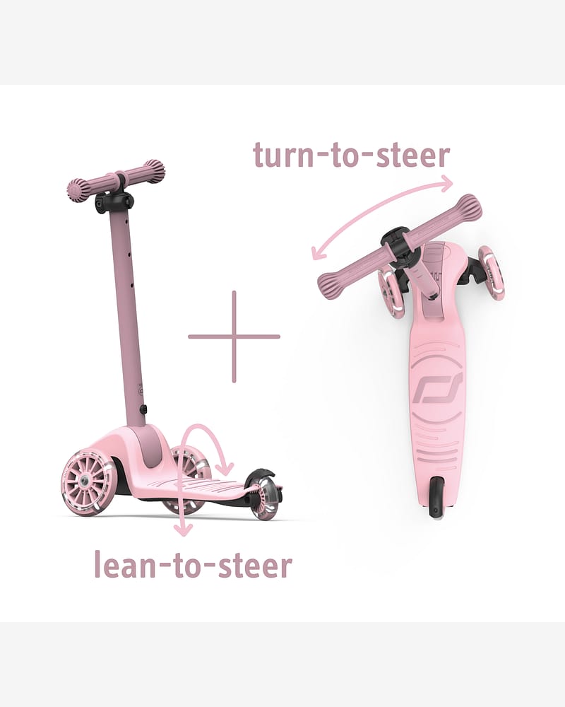 Scoot and Ride Highwaykick 3S Sparkesykkel - med LEDlys i hjul | Barn 3år+