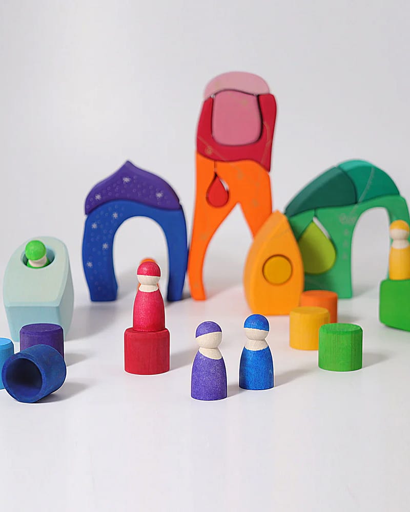 Eventyrlandsby - Byggesett i Tre 17stk | Fairy Tale Village