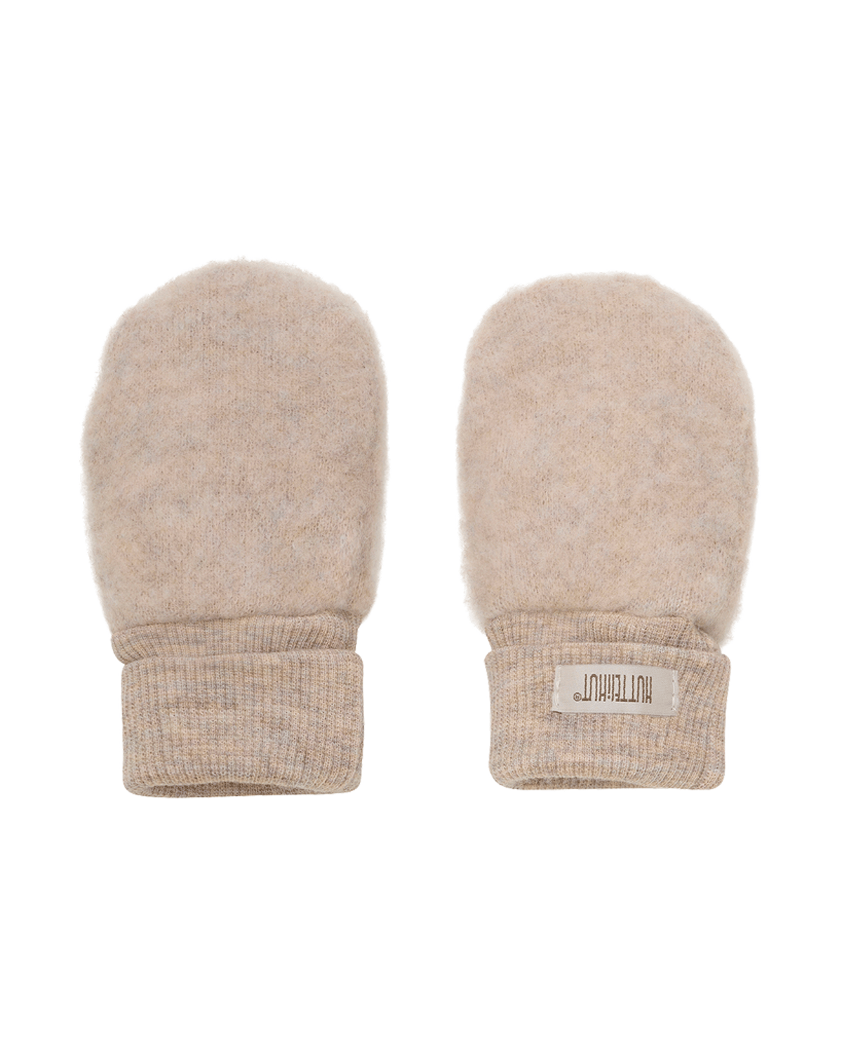 Ullvotter Ullfleece 2-Lags – Varm, 100% Merino | Mittens Wool Fleece, Camel Melange