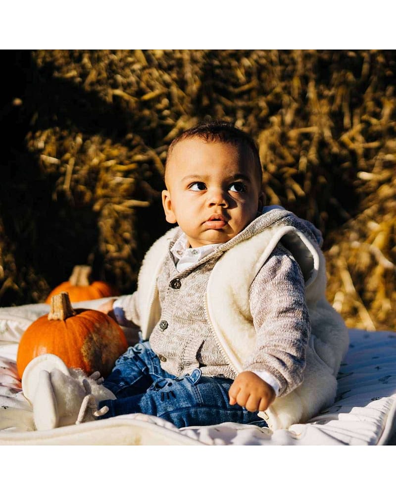 Babyteppe Ull / Lekematte - Tykk Ullfleece av Merino | 80x100cm