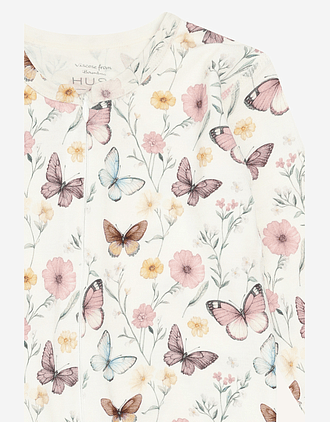 Heldress med trylleføtter - 95% Bambusviskose, 5% Elastane | HCMulle Butterfly