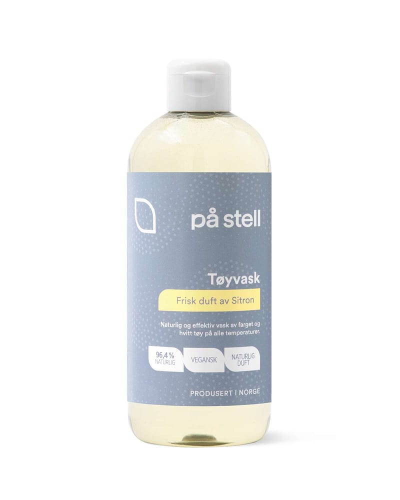 Tøyvask med Sitron - Flytende vaskemiddel for Farget og Hvitt tøy | 500ml