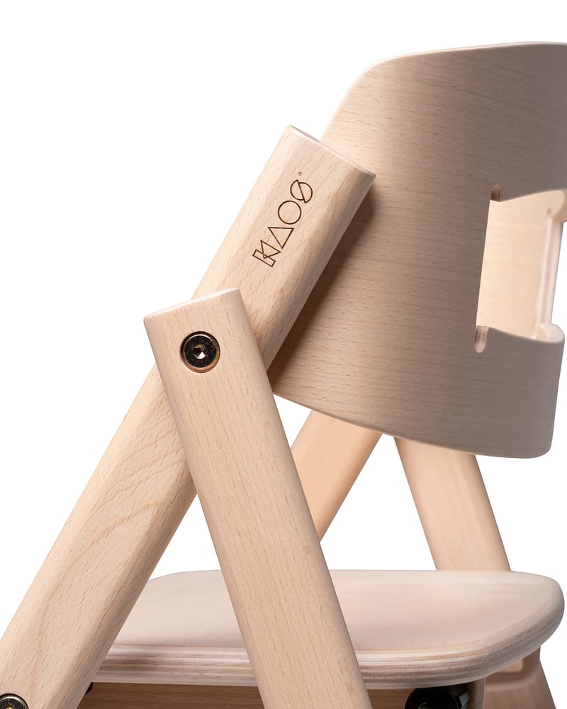 KAOS KLAPP® Bøk Barnestol - Best i Test 2026 - Sammenleggbar | Opp til 110kg!