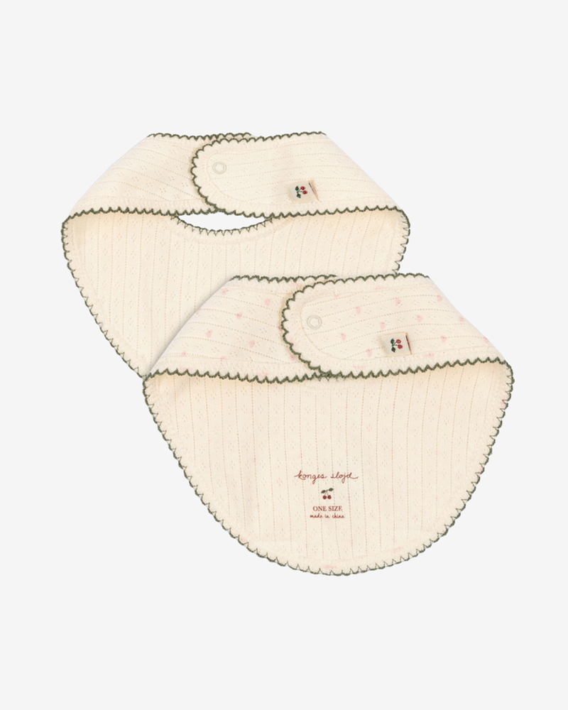 Siklesmekke 2pk - 100% Øko Bomull, Pointelle | Minnie 2 Pack Bib