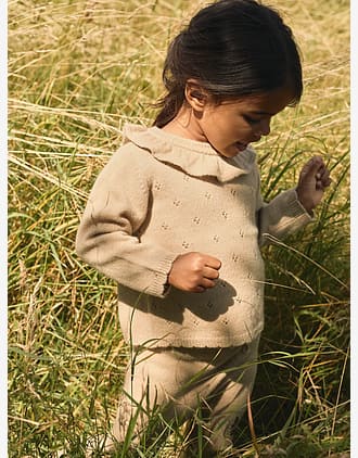 Genser m/ Krage Barn - Strikket, 95% Merino