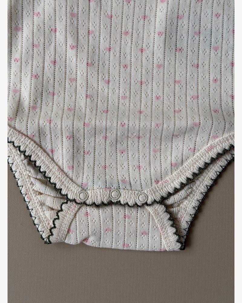 Body Kortermet - 100% Øko Bomull, Pointelle | Minnie Short Sleeve Body