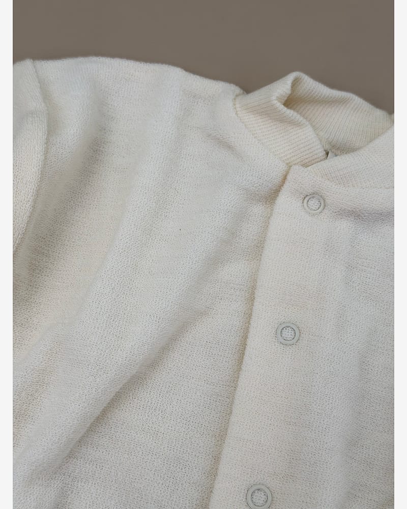 Pysjamas med Føtter i ullfrotte - 100% ubehandlet ull