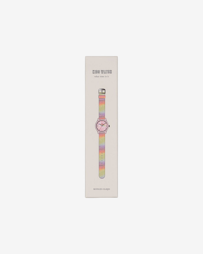 Barneklokke Rainbow Glitter