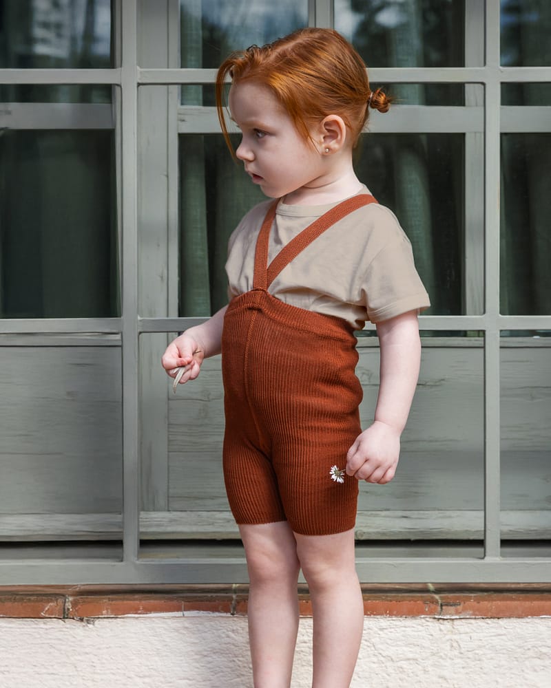 Shorts Tights m/ Seler - 100% Øko Bomull | Shorty Tights Rib