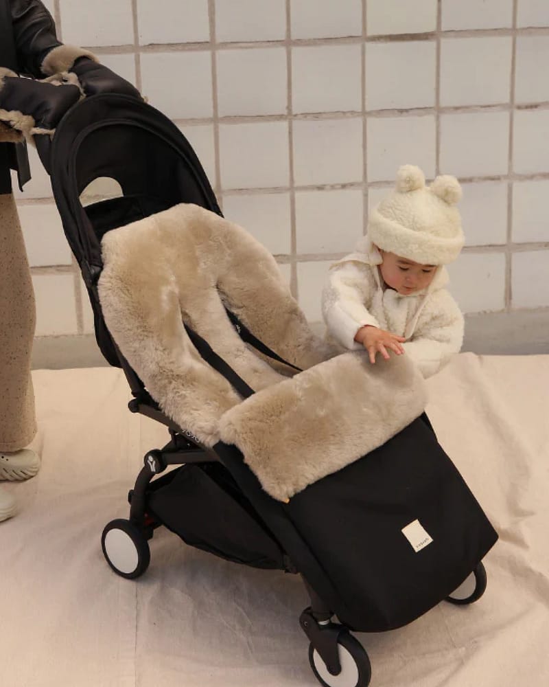 Vognpose m/ Lammeskinn - Universal Fit - Varm Vinterpose, 0-4år | Puffmuff