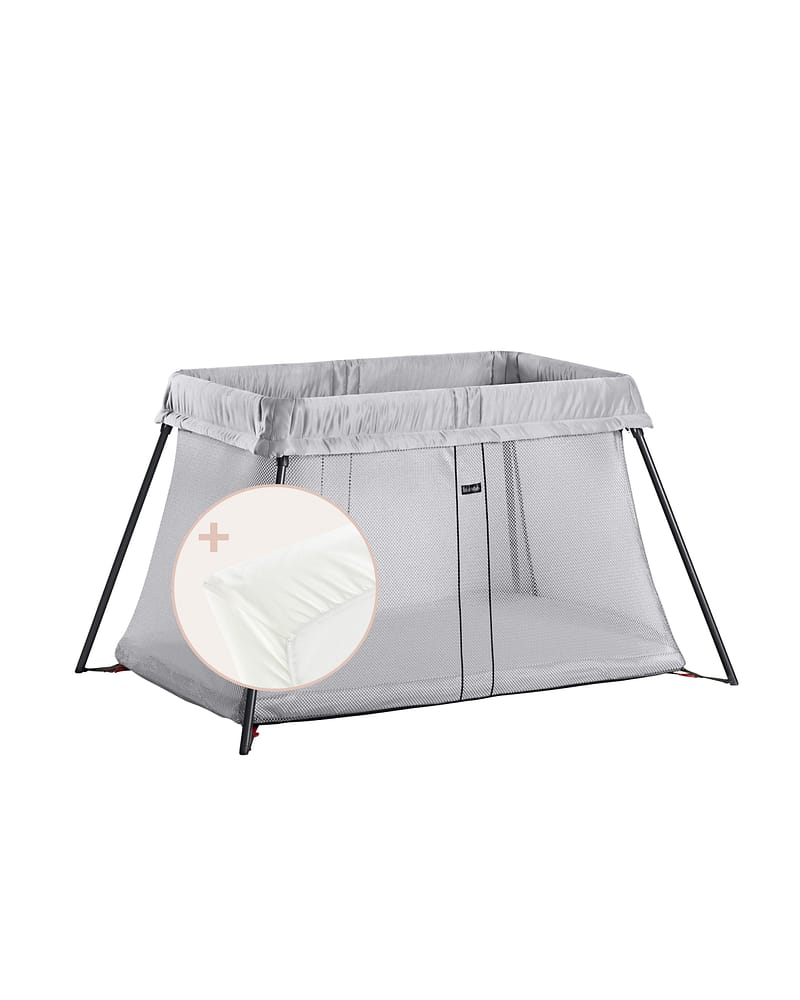 BabyBjörn Reiseseng Baby 0-3år - m/ Madrass, Reisebag og Overtrekkslaken | Travel Crib Light