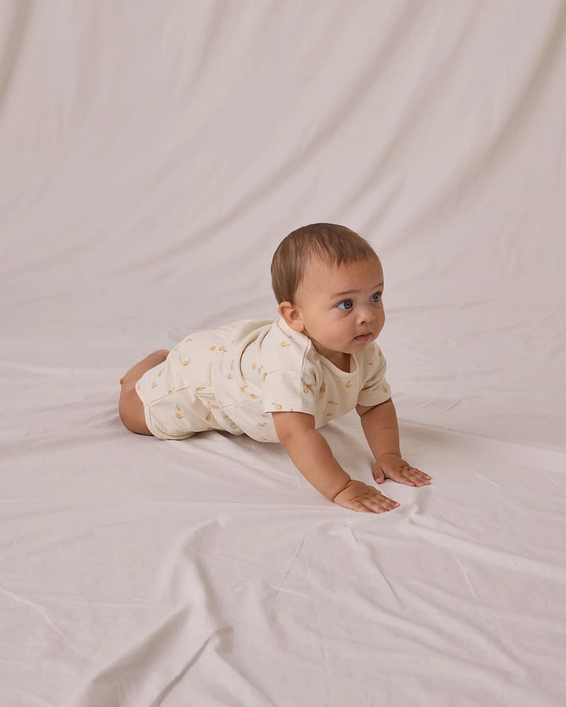 The Boxy Tee & Shorts Sett - Terrystoff i Øko Bomull | Spongy Play Set