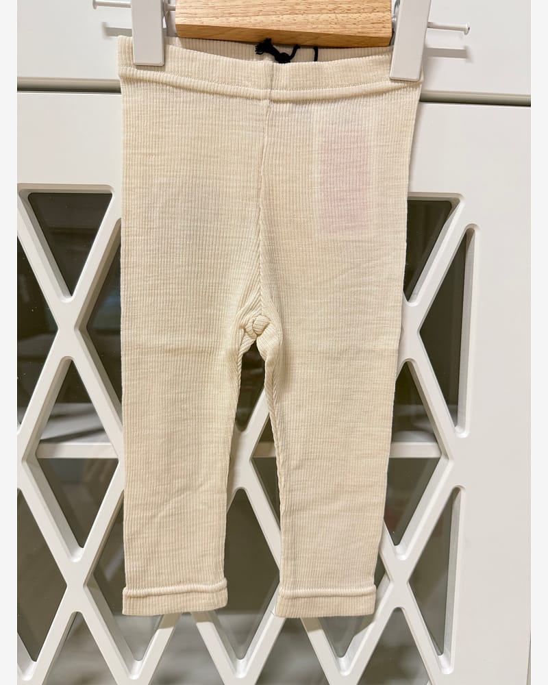 Ullbukse Leggings Baby - Ribb, 60% Merino, 40% TENCEL Modal | Nalu Rib Wo/Mo Slim Legging