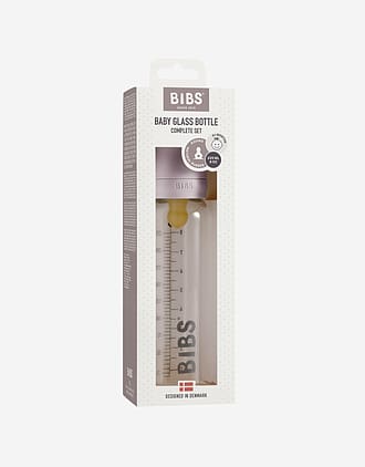 BIBS Tåteflaske i Glass 225 ml - Komplett Sett