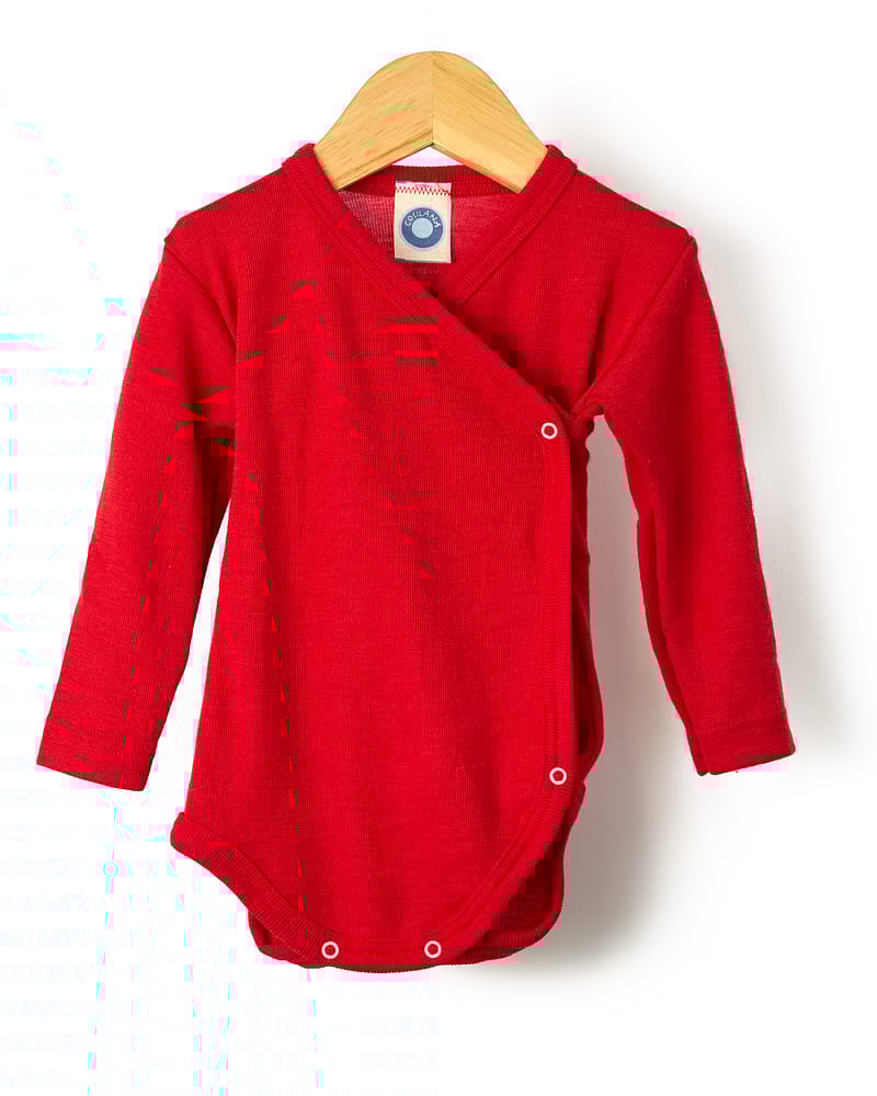 Omslagsbody Ull / Silke - Cosilana, Rød